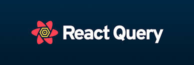 React Query logo with visual showing real-time data fetching and caching in a React app